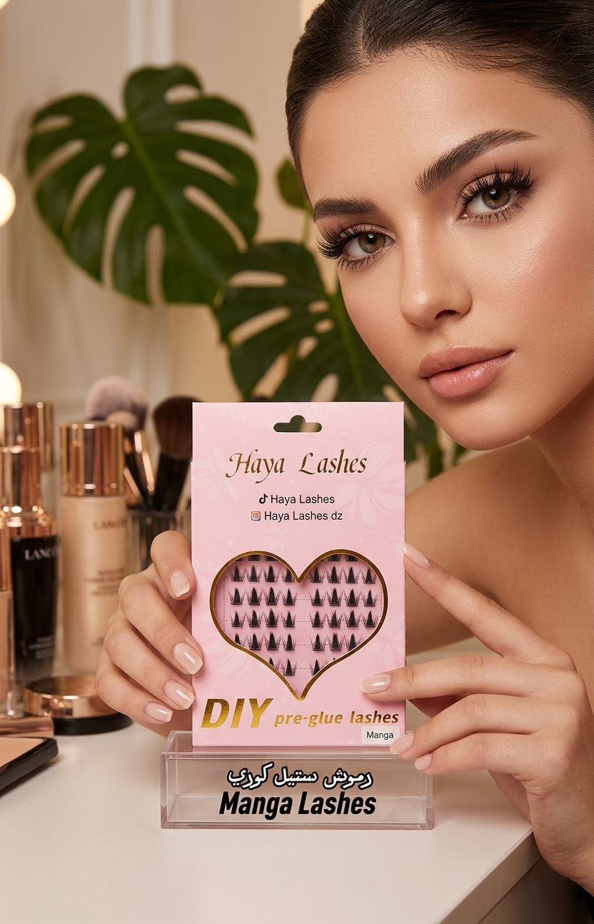 Pre-Glue haya lashes